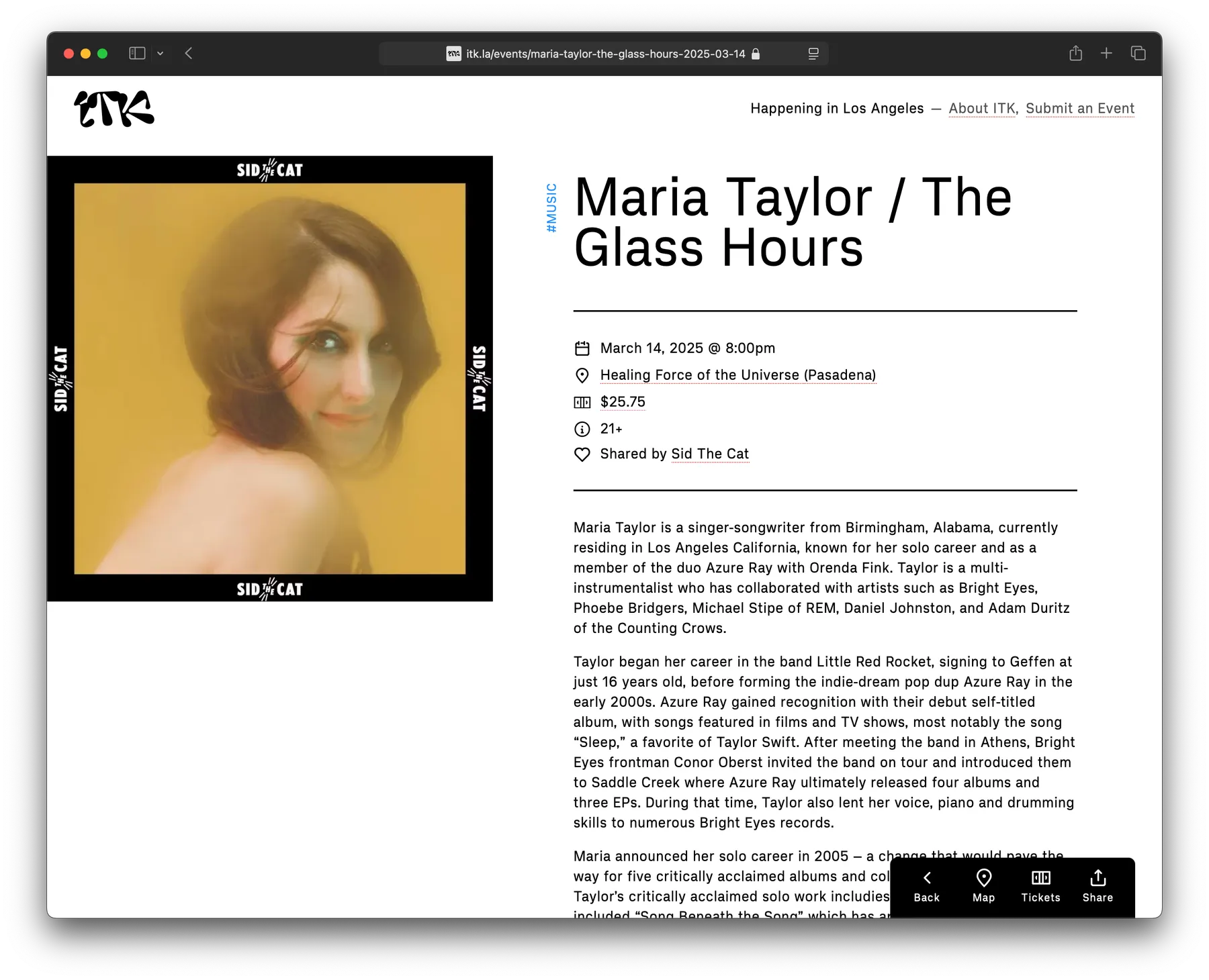 ITK website desktop screenshot