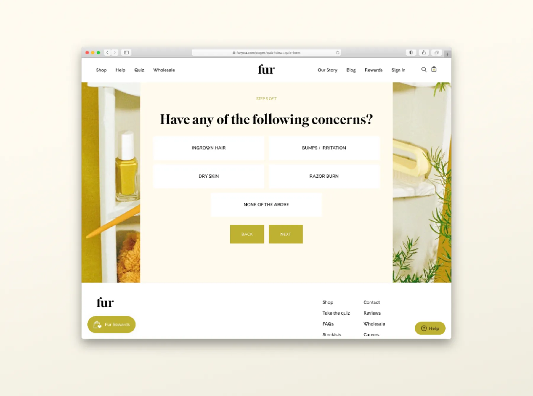Fur quiz form